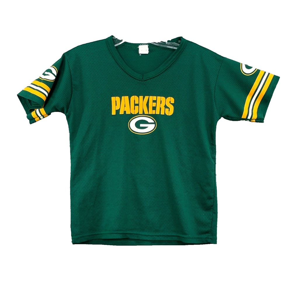 Vintage Franklin NFL Green Bay Packers Jersey Youth Medium Football Sportswear